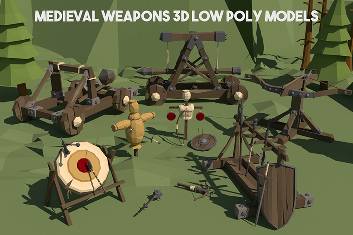 Medieval Lances Pack | 3D Model Collection