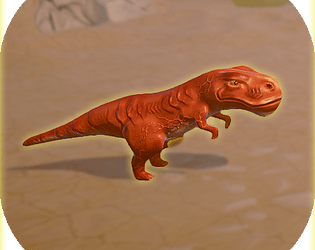 Chrome Dino 3D model