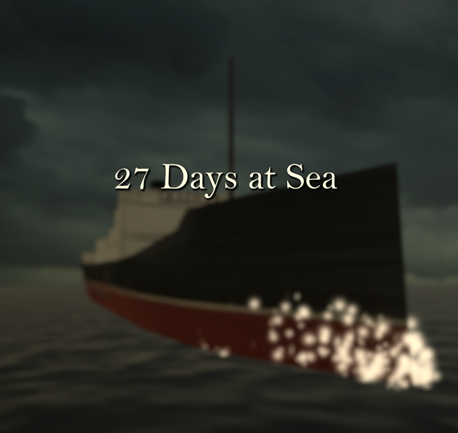 Cover image for 27 days at sea