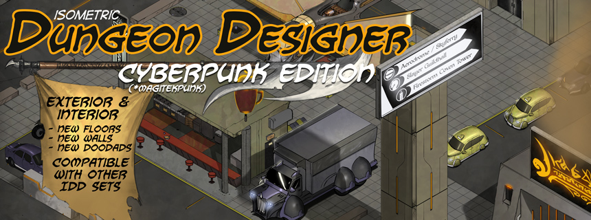 Isometric Dungeon Designer, Cyberpunk Edition