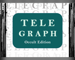 TELEGRAPH: Occult Edition   - Make mystic poems, RPG material, & more 