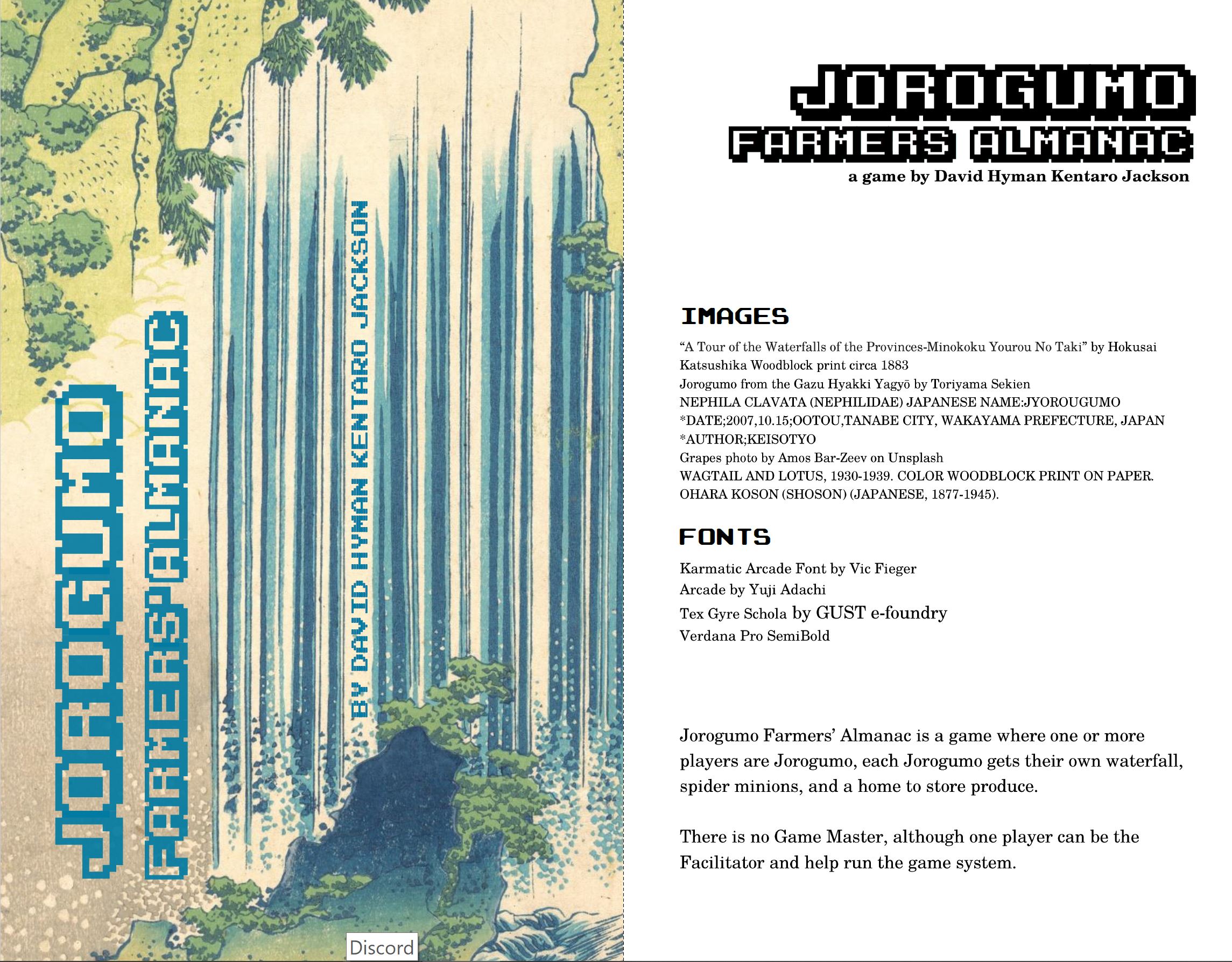 Cover image for Jorogumo Farmers' Almanac