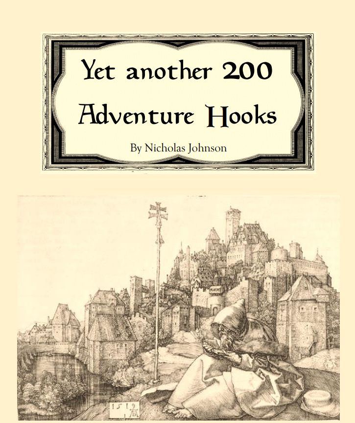 Yet another 200 Adventure Hooks by Draconick