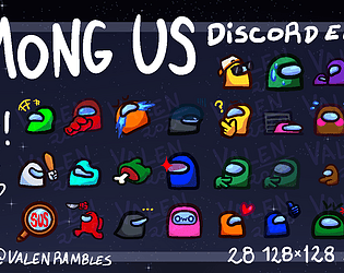 Twitch / Discord Emote Pack Among Us Blue 