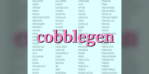 Cover image for cobblegen