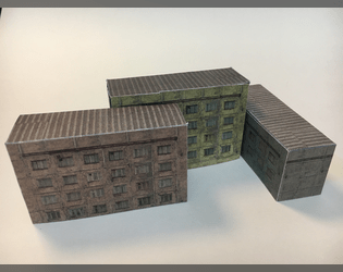 Grim Apartment Blocks   - Papercraft soul-crushing housing blocks 
