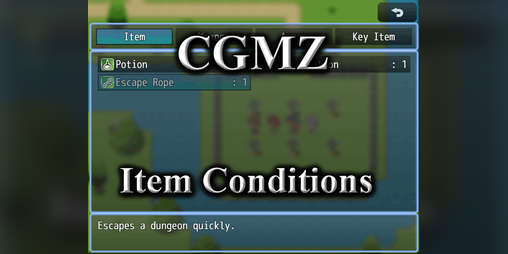 Cover image for [CGMZ] Item Conditions for RPG Maker MZ