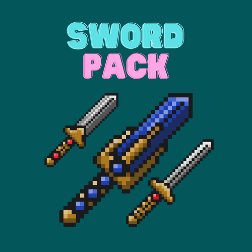 Swords Pixel Art Asset 32x32 By yush Chaudhary