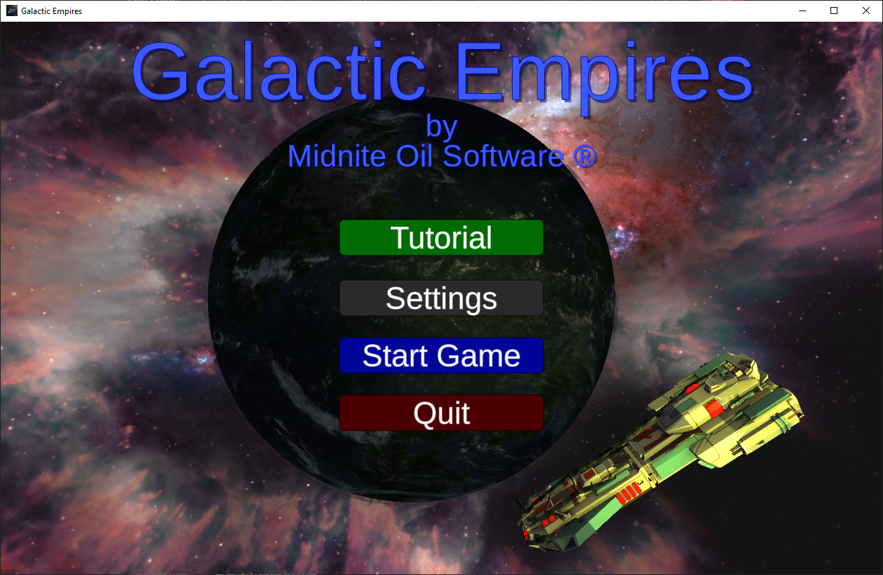 Galactic Empires - Title Screen