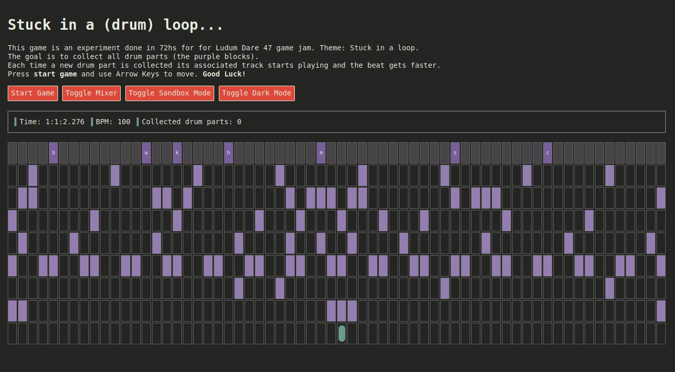 Stuck in a drum loop