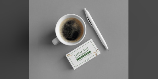 Cover image for Coffee Shop Screenwriter - Business Card Edition