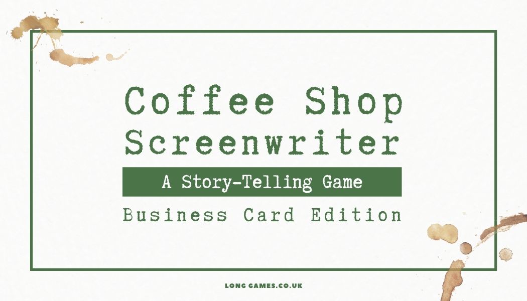 Coffee Shop Screenwriter - Business Card Edition