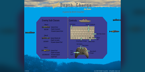 Cover image for Super Depth Charge Sub Hunter Edition