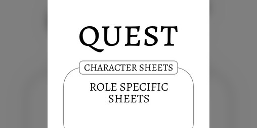 Cover image for Role Specific Character Sheets