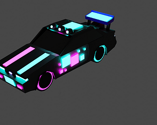 Cyber Car for game .OBJ