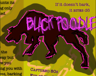 Black Poodle   - Fölk-lore needs more poodles 