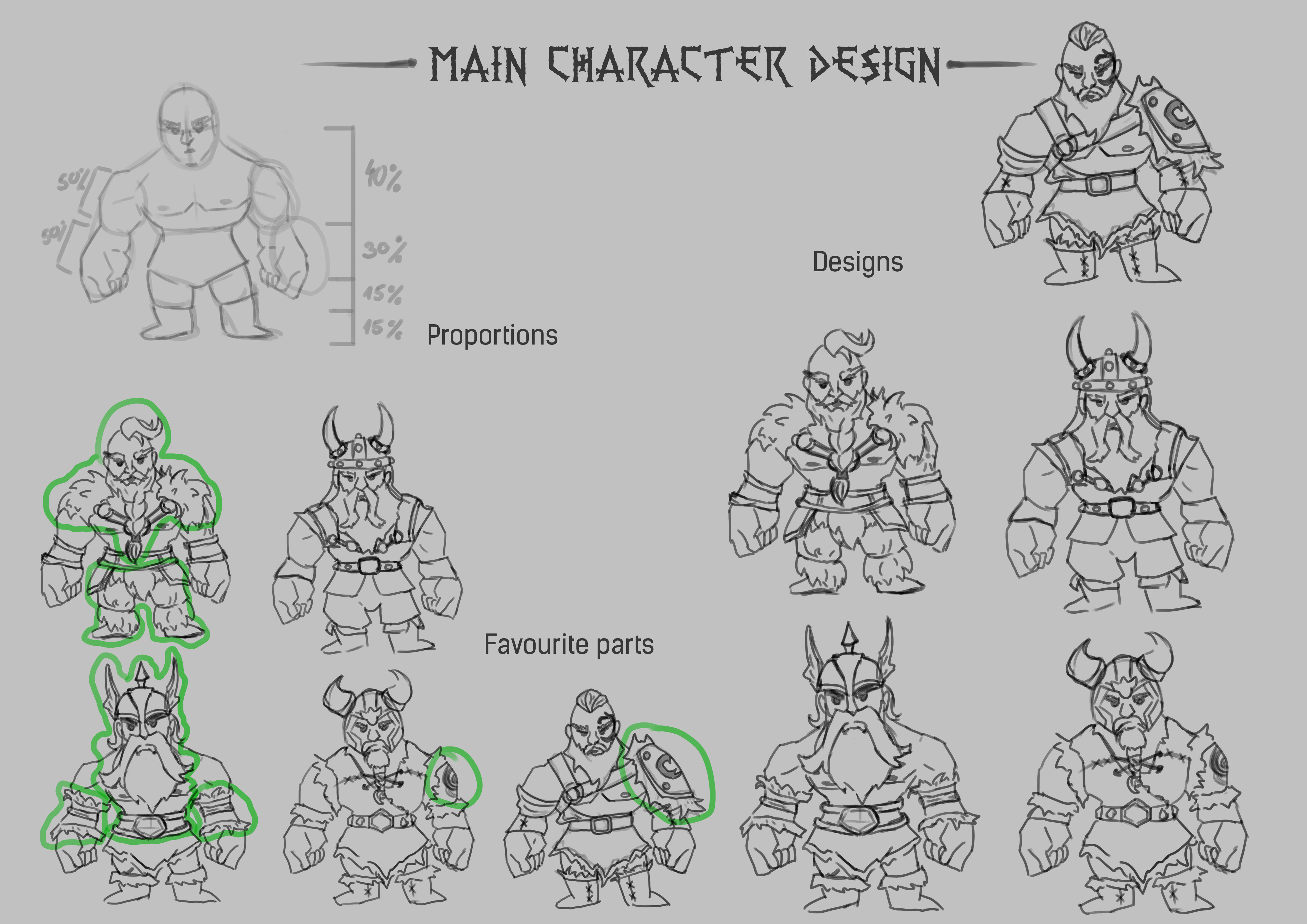 Main Character designs