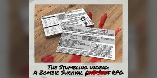 Cover image for The Stumbling Undead: A Zombie biZcard RPG