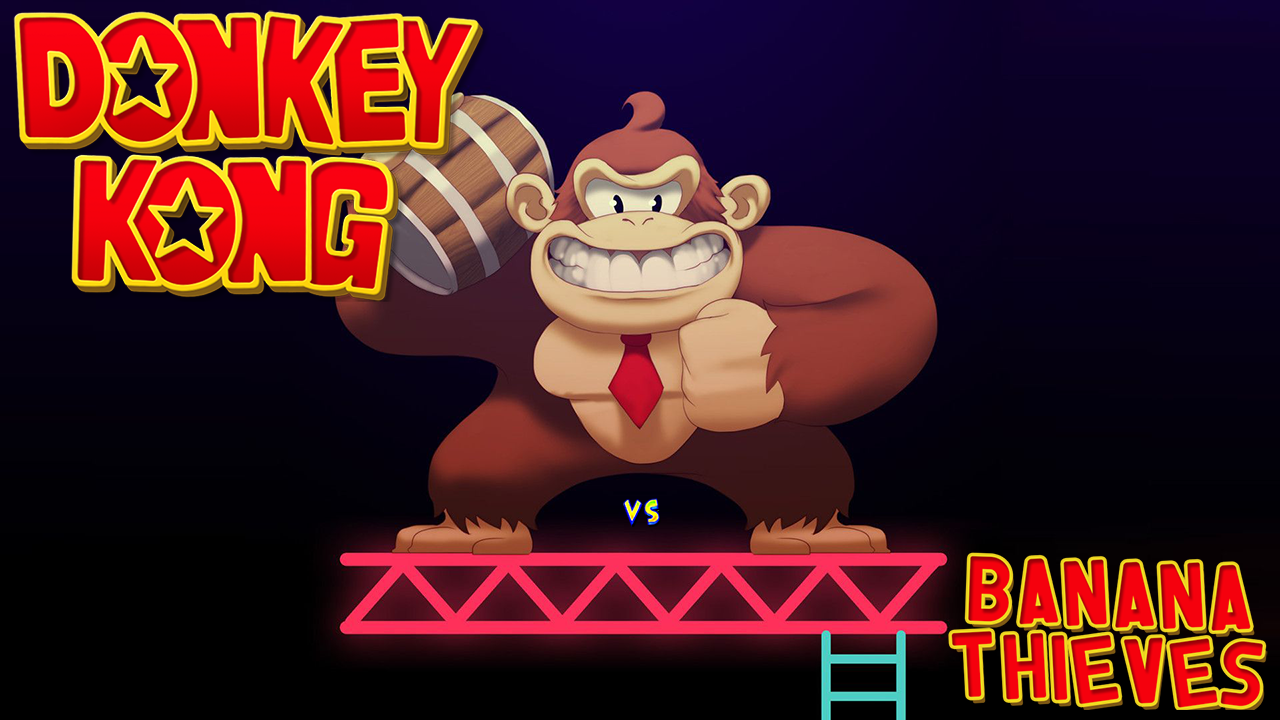 Donkey Kong vs Banana Thieves (PS One style)