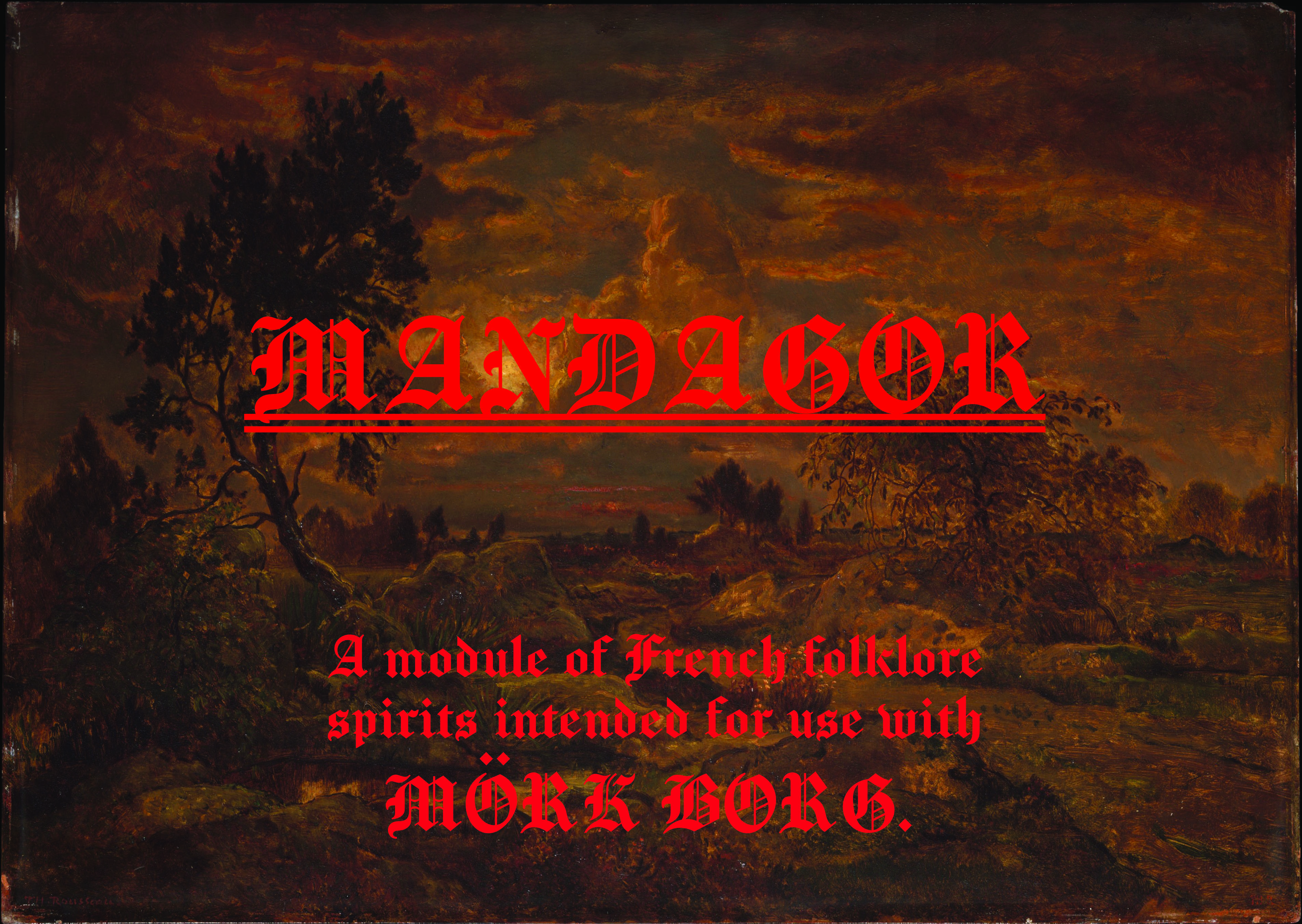 Cover image for MANDAGOR - Matagot/Mandagot for MÖRK BORG