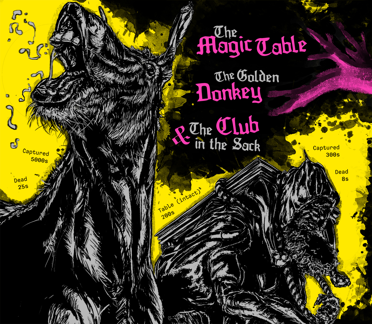 Cover image for The Magic Table, the Golden Donkey, and the Club in the Sack