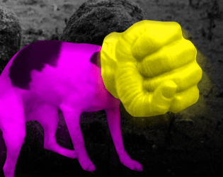 Punishment Fist Dog of the Rotten Gods   - A MÖRK BORG monster 