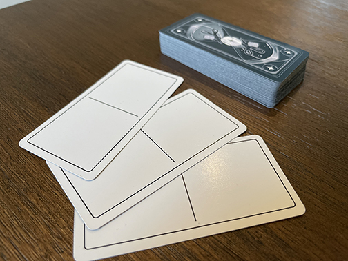 Physical edition of the Tapestry blank cards.