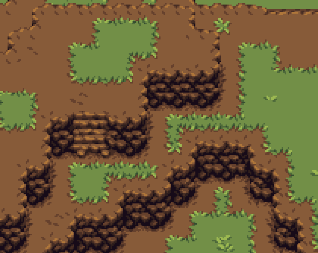 A-mazing Tileset #4 - Cliffs by Pixiatrist