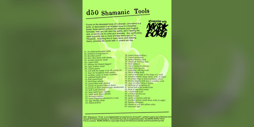 Cover image for d50 Shamanic Tools