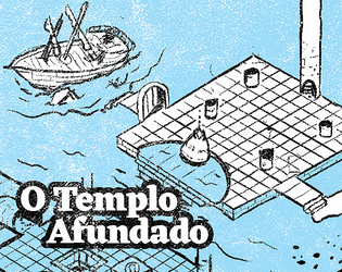 O Templo Afundado [one page dungeon]   - Um misterioso templo afundado no meio do mar. Pronto para sua próxima mesa de RPG 