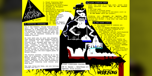 Cover image for Unholy Mountain (for MÖRK BORG)