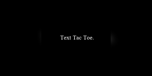 Cover image for Text Tac Toe