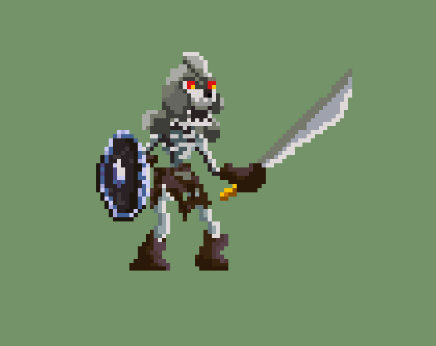 Knight Skeleton by Tiago Melo