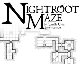 Nightroot Maze   - OSR/5E dungeon trifold with spiders, skeletons, and oozes, oh my! 