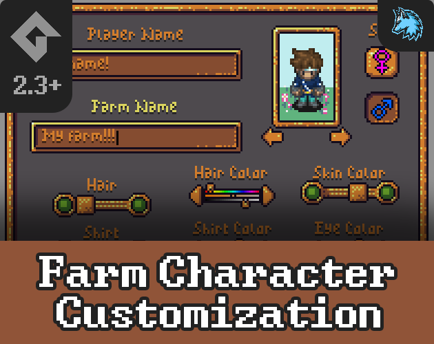 [farm] Character Customization - For Game Maker Studio 2.3+ By Ghostwolf