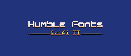 Humble Fonts - SciFi II