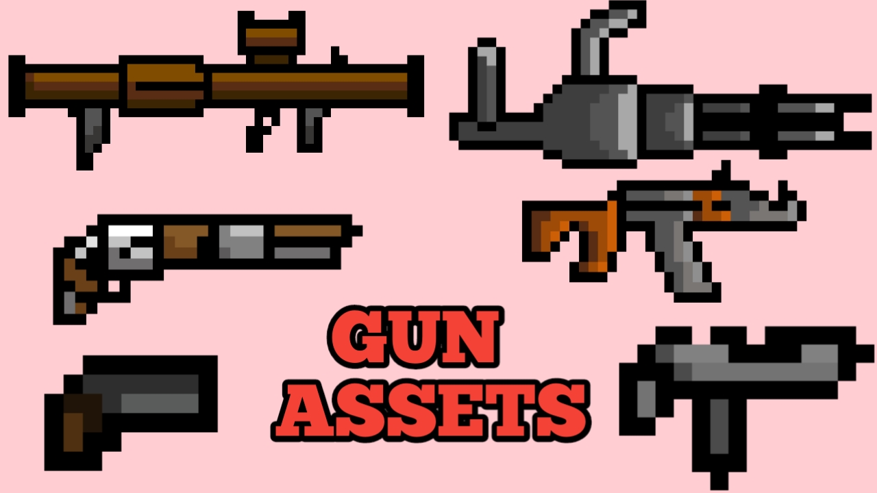 Pixel art Gun Pack by Destus Gamez