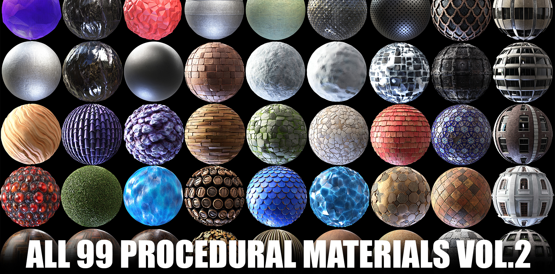All 99 Procedural Materials Pack Vol.2 + SBS/SBSAR