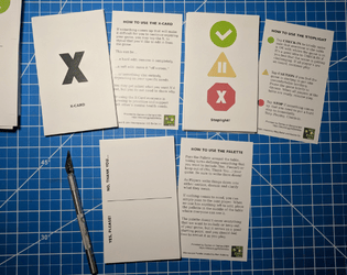 Safety Tool Cards for TTRPGs   - A set of printable cards for facilitating safety and content editing discussions at your TTRPG table. 