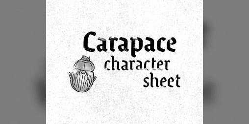 Cover image for Carapace character sheet