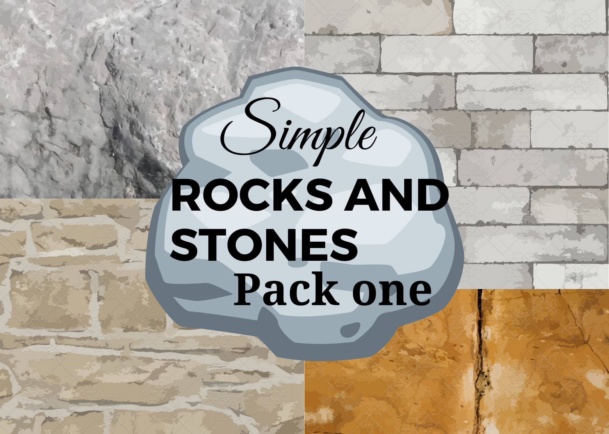 Simple Rocks and Stones Pack One
