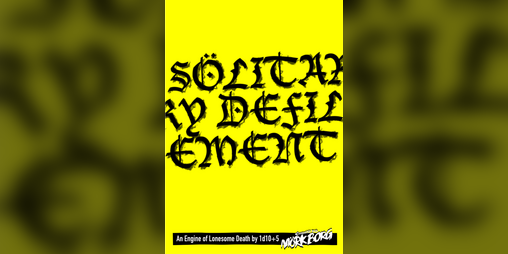 Cover image for Sölitary Defilement (Solo rules for MÖRK BORG)