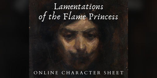 Cover image for Lamentations of the Flame Princess - Online Character Sheet