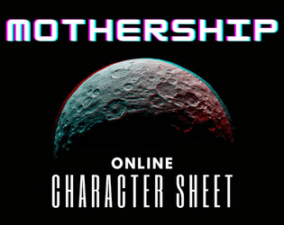 Mothership - Online Character Sheet  