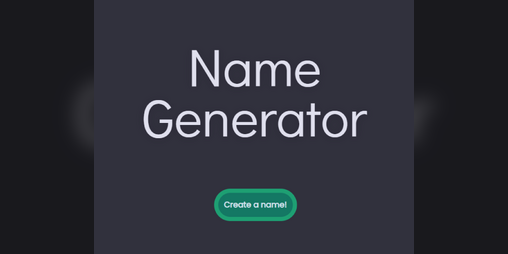 Cover image for Name Generator