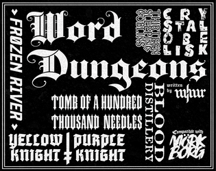 Mörk Borg - Word Dungeons   - Six word dungeons for Mörk Borg 