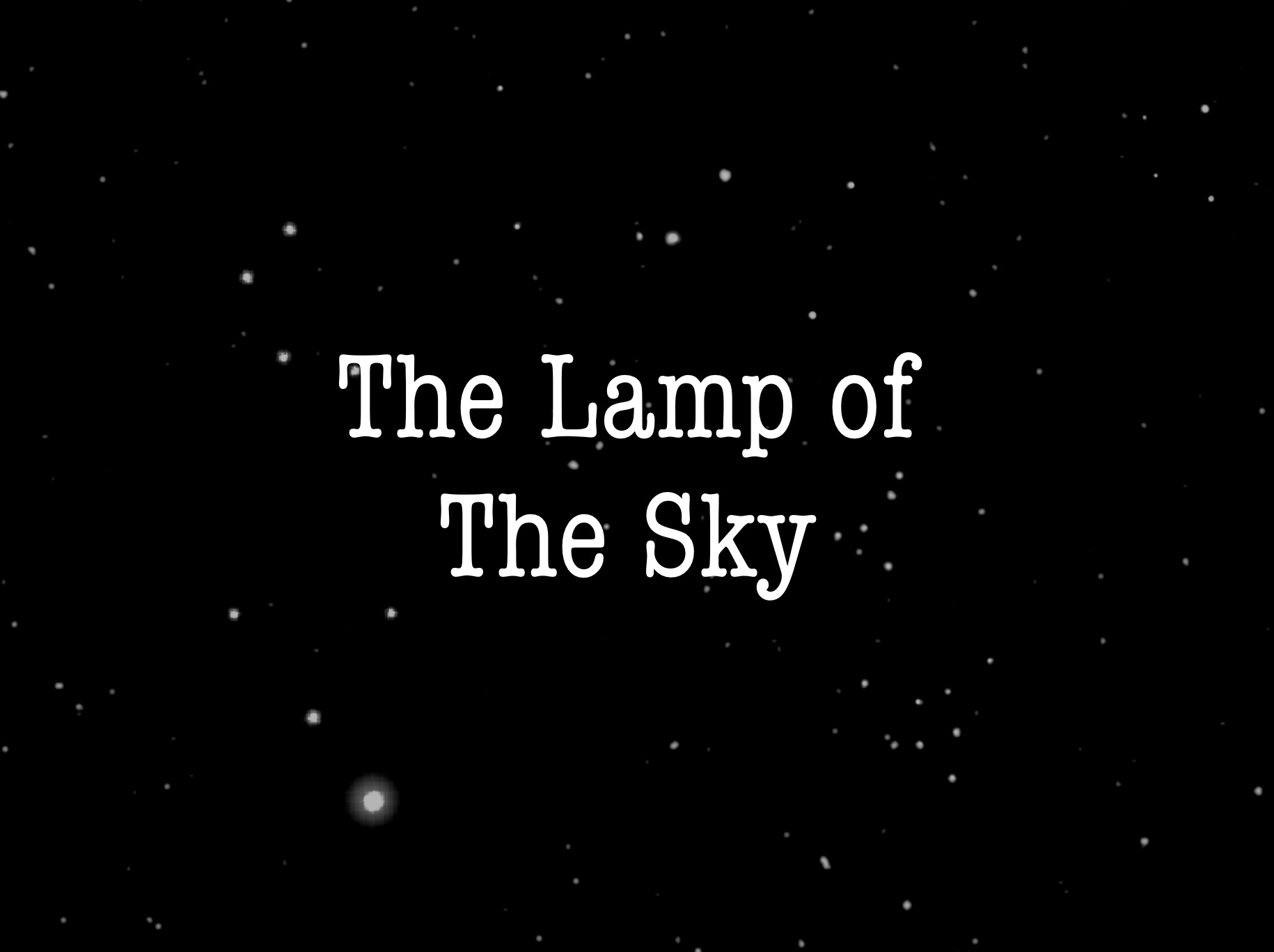 Cover image for The Lamp of The Sky