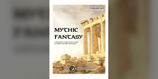 Cover image for Mythic Fantasy - A Supplement for OSR RPGs