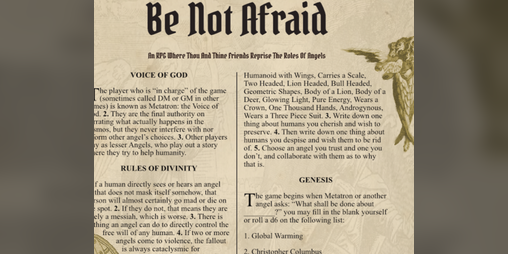 Cover image for Be Not Afraid
