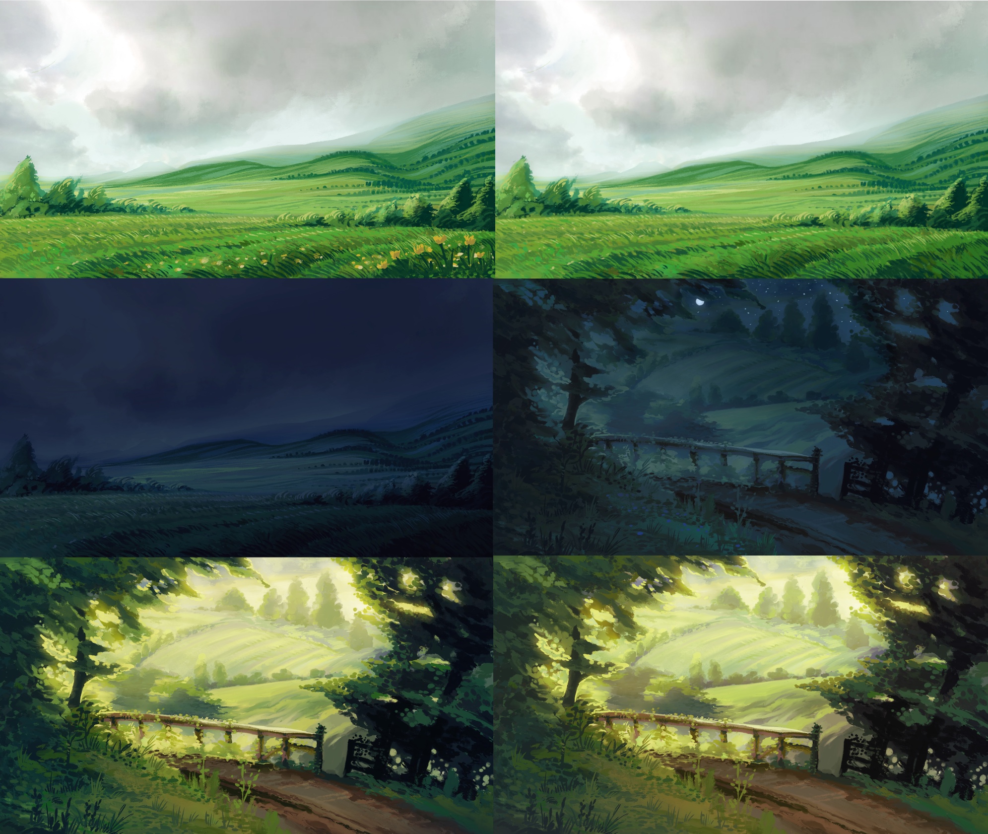 Anime Forest Background Pack